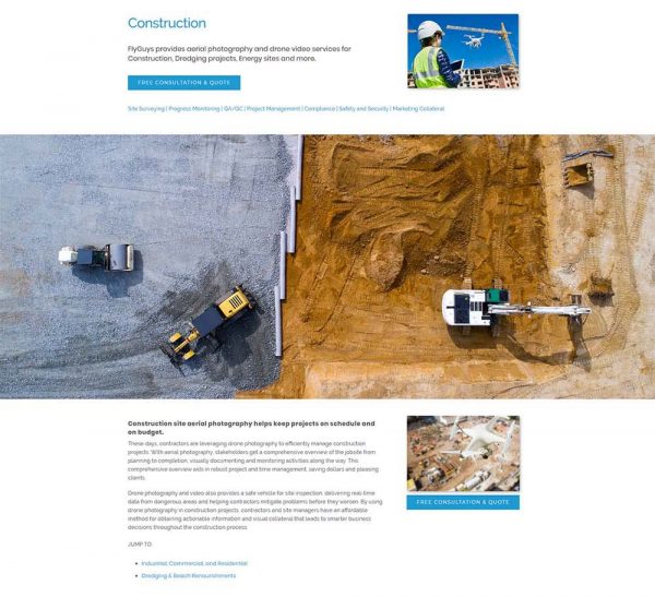SEO Copywriting Services Case Study: Drone Services Provider